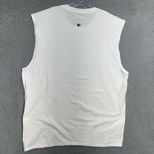VTG‎ Champion T Shirt Men's Size 2XL XXL White Jersey Muscle Tee Tank Top Tee